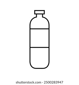 Water bottle icon illustrated on background