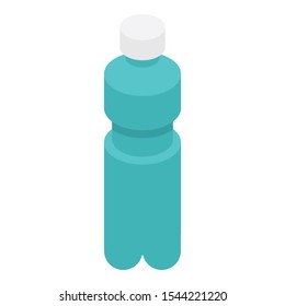 Water bottle icon. Isometric of water bottle vector icon for web design isolated on white background