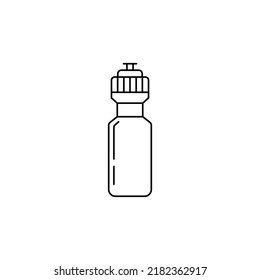 water bottle icon in line style icon, isolated on white background