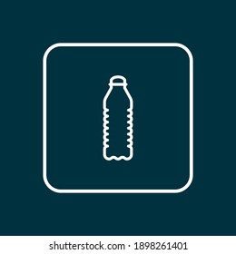 Water bottle icon line symbol. Premium quality isolated soda element in trendy style.