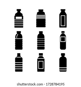 water bottle icon or logo isolated sign symbol vector illustration - Collection of high quality black style vector icons
