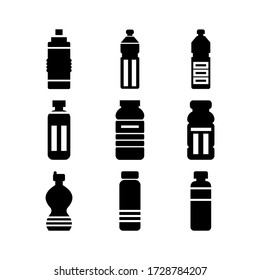water bottle icon or logo isolated sign symbol vector illustration - Collection of high quality black style vector icons
