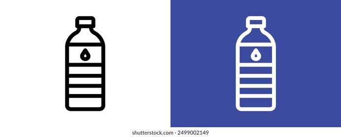 water bottle icon logo sign set vector outline