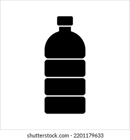 Wasserflasche-Symbol auf weißem Hintergrund