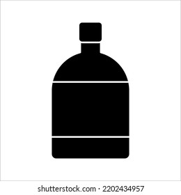 water bottle icon on white background