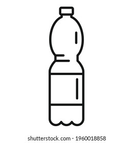 Water bottle icon. Outline Water bottle vector icon for web design isolated on white background