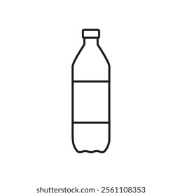 Water bottle icon Outline vector line symbol