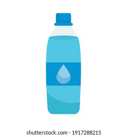 water bottle icon over white background, colorful design, vector illustration