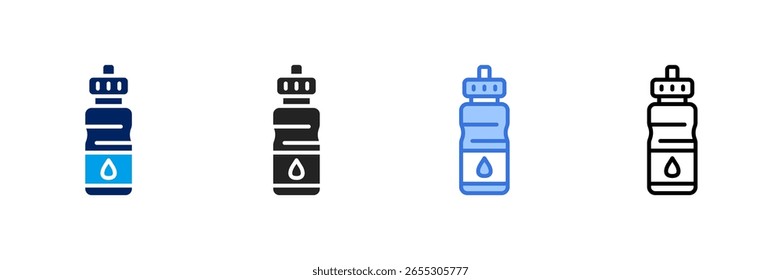 Wasserflasche Symbol Set verschiedene Stil Sammlung