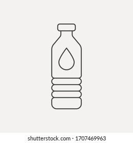 Water Bottle Icon Sign Vector,Symbol, Logo Illustration For Web And Mobile