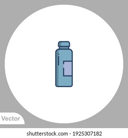 Water bottle icon sign vector,Symbol, logo illustration for web and mobile