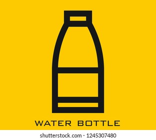 Water bottle icon signs
