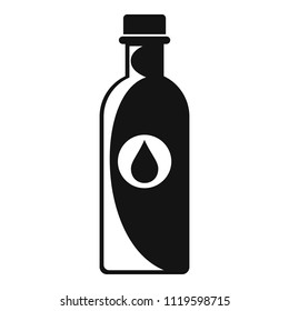 Water bottle icon. Simple illustration of water bottle vector icon for web design isolated on white background