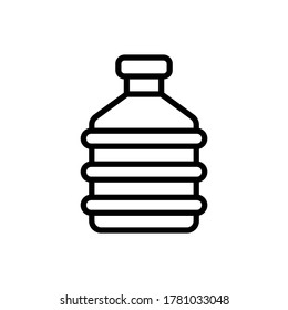 Water bottle icon. Simple line, outline vector elements of aqua icons for ui and ux, website or mobile application