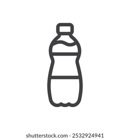 Water bottle icon Simple outline vector logo