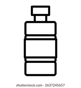 water bottle icon Simple thin line stroke