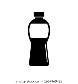 Agua, icono de botella. Iconos simples de recipientes vectoriales para ui y ux, sitio web o aplicación móvil