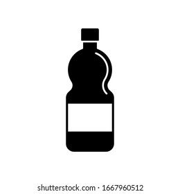 Agua, icono de botella. Iconos simples de recipientes vectoriales para ui y ux, sitio web o aplicación móvil