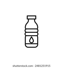 Water Bottle Icon for Sports Events and Fitness Hydration Reminders