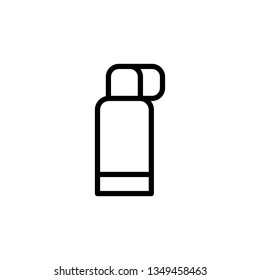Water bottle icon. Sports water bottle line icon. Symbol and sign illustration design. Isolated on white background - Vector