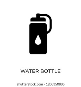 Water bottle icon. Water bottle symbol design from Gym and fitness collection. Simple element vector illustration on white background.