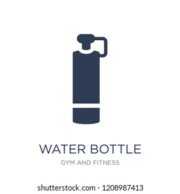Water bottle icon. Trendy flat vector Water bottle icon on white background from Gym and fitness collection, vector illustration can be use for web and mobile, eps10