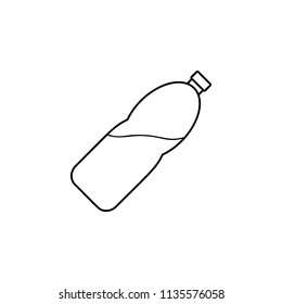 water in a bottle icon vector