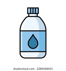water bottle icon vector design template in white background