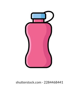 water bottle icon vector design template in white background