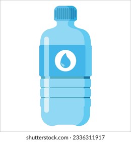Vektordesign-Vorlage für Wasserflasche