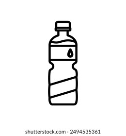 Botella de agua icono Vector diseño Plantilla estilo elegante