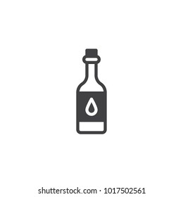 Water bottle icon vector, filled flat sign, solid pictogram isolated on white. Symbol, logo illustration.