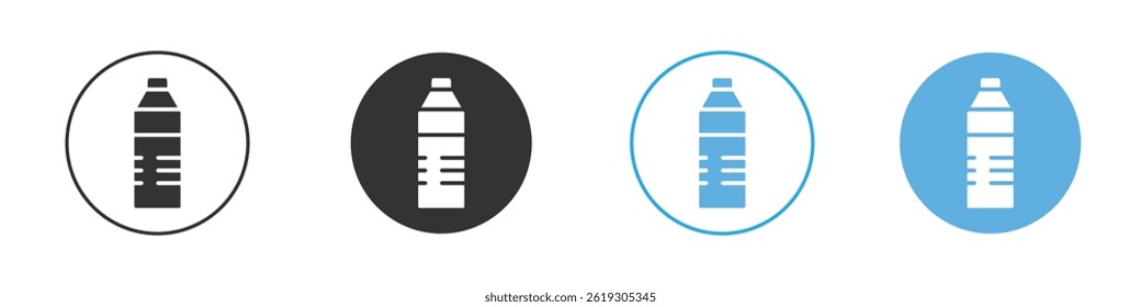 Water bottle icon Vector Graphic set