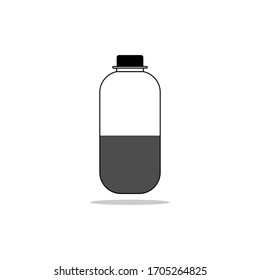 icono de la botella de agua. Ilustración del vector