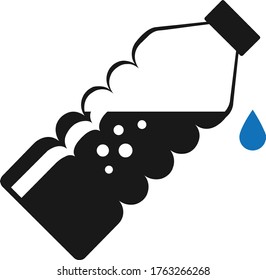 Water bottle icon vector illustration