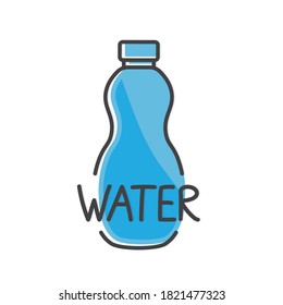 Wasserflasche-Symbol - Vektorgrafik