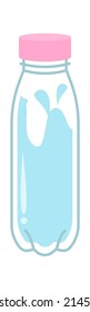 Icono de botella de agua. Ilustración del vector