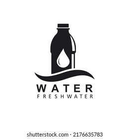 water bottle icon vector illustration concept  design template