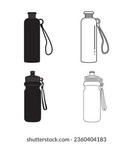 Water bottle icon vector illustration symbol design