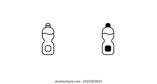 ilustración vectorial de icono de botella de agua 