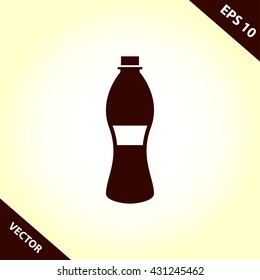 water bottle icon. water bottle vector illustration