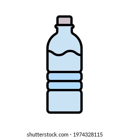 Water Bottle Icon vector image. Can be used for Summer and Holidays. Suitable for mobile apps, web apps and print media.