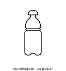 Water bottle icon vector isolated on white background.