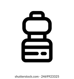 water bottle icon. vector line icon for your website, mobile, presentation, and logo design.