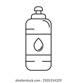water bottle icon vector on white background
