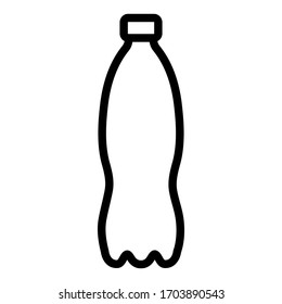 water bottle icon. wine bottle vector line art icon. beer bottle icon. stoke line vector. 