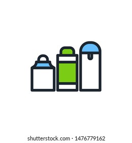 Water bottle icon,Reduce plastic waste,Zero waste,Vector.