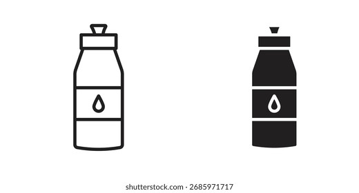 Iconos de la botella de agua simple conjunto de Vectores. logotipo conjunto de símbolos