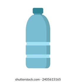 Water bottle illustrated on white background