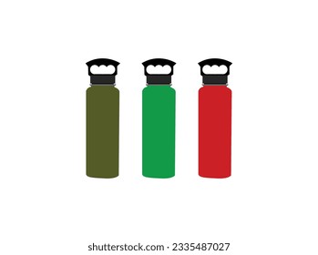 Water Bottle Illustration Design. Colorful Vector Design.
